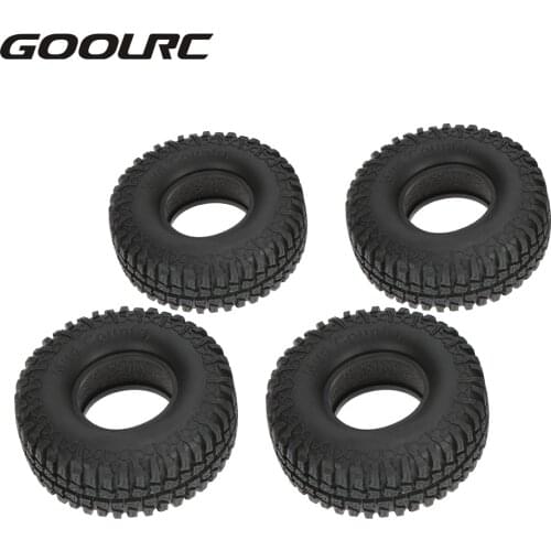 GOOLRC 4Pcs 1.9" 100mm 1/10 Scale Tires for 1/10 RC4WD D90 Axial SCX10 RC Rock Crawler Parts