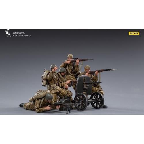 JOYTOY JT0838 WWII U.S.S.R. Soviet Infantry 1/18 Action Figures Set 5