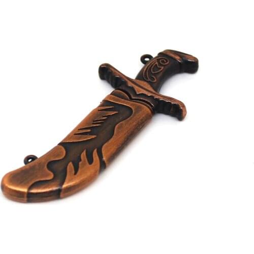 Metal Pen Drive 32GB 16GB 8GB 4GB Mongolia Knife Dagger USB 2.0 Flash Drive 64GB Pendrive U Disk Cle Memoria Stick 128GB