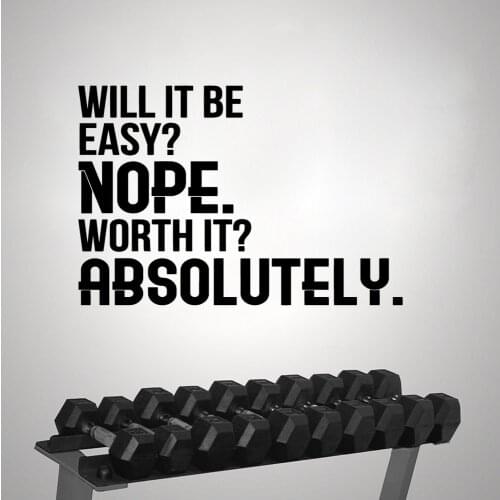 Cartoon GYM Wall Stickers Modern Fashion Wall Sticker Decor Living Room Bedroom Removable Wall Art MURAL Drop Shipping