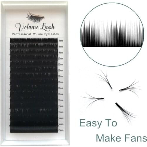 Auto Bloom Easy Fans Lash Extension Blooming Eyelashes Self-making DIY Volume Fans Lashes Makeup Eyelash Extensions 16 Lines