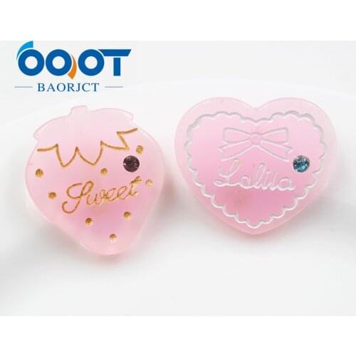 OOOT BAORJCT 20312-13,10pcs 30mm*27mm Variety Heart-shaped bright diamond,Trinkets ornaments Decorations,DIY handmade materials