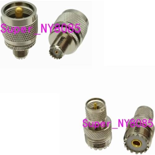 1pc Adapter UHF PL259 SO239 to Mini UHF Male Plug & Female Jack RF Coaxial connector