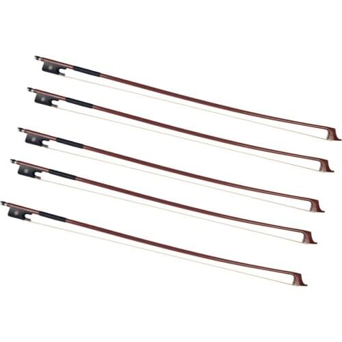 Durable 5Pcs 1/8 Cellos Playing Bows Well Balance Stage Accessory