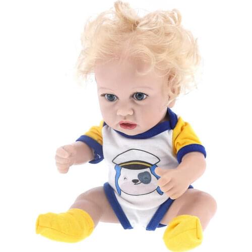 12/18.5/20 Inch Lifelike Newborn Baby Reborn Baby Dolls Realistic Newborn Baby Reborn Girl Adorable Vinyl Body Babe Doll