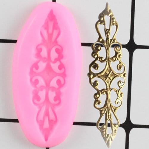Relief Lace Border Silicone Molds Cupcake Baking Fondant Mold DIY Cake Decorating Tools Candy Clay Chocolate Gumpaste Mould