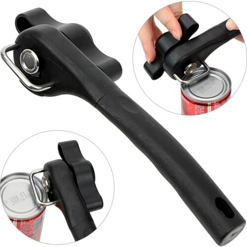 Easy Manual Metal Can Opener Stainless Steel Openers with Turn Knob Professional Effortless Household Kitchen Tools