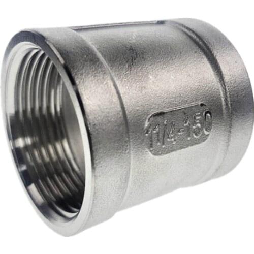 304 Stainless Steel Female Straight Jointer Pipe Connection connector Fittings