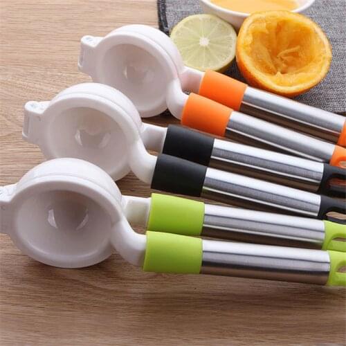 Lemon Squeezer Hend Held Juicer Double Bowl Metal Lemon Lime Squeezer Manual Orange Citrus Press Juicer Squeeze Kitchen Tools