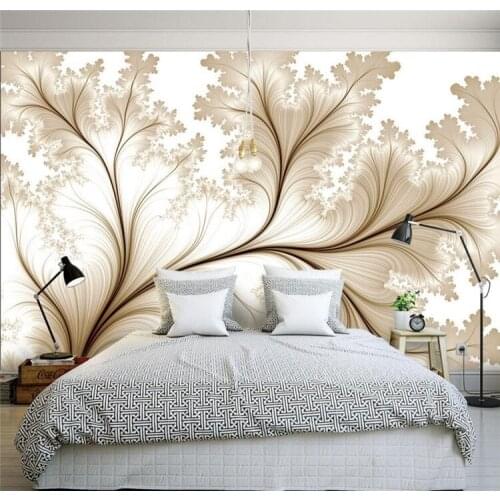 Modern minimalist 3d simple flowers custom wallpaper for walls 3 d photo wallpaper 3d bedroom TV backdrop