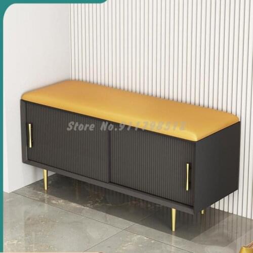 Shoe-changing stool household door soft cushion cushion can sit on the door and wear shoe stool, multi-functional household shoe
