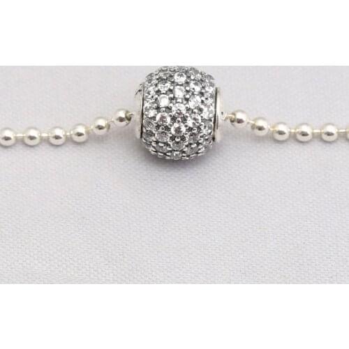 Essence Bead S925 Silver GENEROSITY Charm Clear CZ For Essence Bracelet Bangle Lady Jewelry Gift Small Hole
