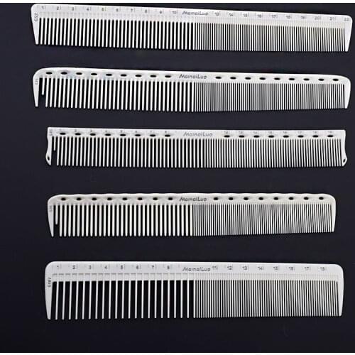 Japanese Double-sided Laser Scale Hair Comb Hairdressing Anti-static Hair Cutting Comb Salon Haircut Non-slip Handle G0302