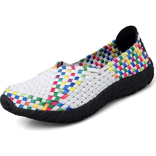 Tenis Feminino Women Tennis Shoes Sneakers Basket Femme Thick Bottom Platform Breathable Weaving Walking Jogging Shoes woman