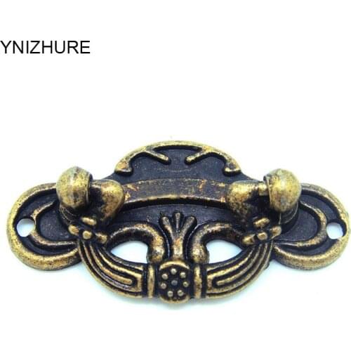 20pcs 60*30mm Retro Door handle Vintage Antique Box Handle cabinet handle furniture drawer handle