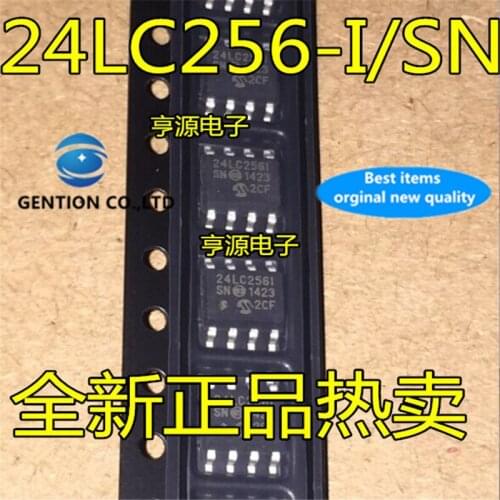 30Pcs 24LC256T-I/SN 24LC256-I/SN 24LC256I SOP8 Memory chip in stock 100% new and original