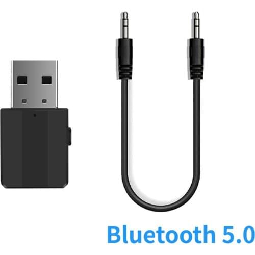 5.0 Wireless Bluetooth Audio Receiver Transmitter USB 2-in-1 TV Computer Car Adapter Mini 3.5mm AUX Stereo Bluetooth Transmitter