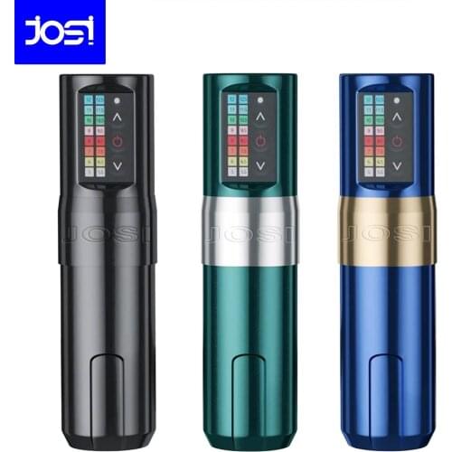JOSI Wireless Professional Rotary Tattoo Machine Pen 2400mAh Lithium Battery With Portable Power 5V-12.5V Operating Voltage