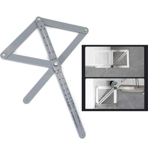 Digital Protractor Construction Rulers Diagonal Ruler Precision Measurement Angle Ruler Woodworking Linear Tool