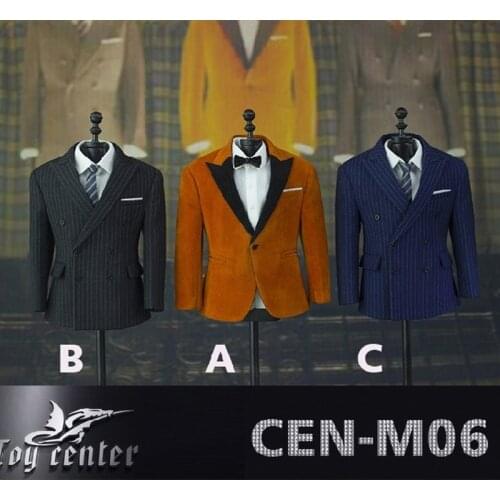 Toy Center CEN-M06 1/6 Scale Royal Agent Solider Clothes Suit for 12inch Phicen Tbleague doll muscle male body Action Figure DIY