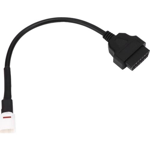 Motorcycle Diagnostic Cable 4 Pin to OBD2 Fault Code Reader Motorcycle Scanner Diagnostic Cable Fit for Yamaha