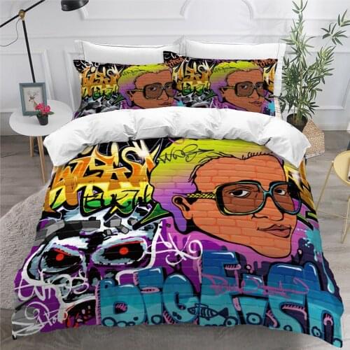 Europe and America Style Duvet Cover Set Bedding Sets Comforter Case Full Twin Single Double Size 3D Graffiti Home Textile