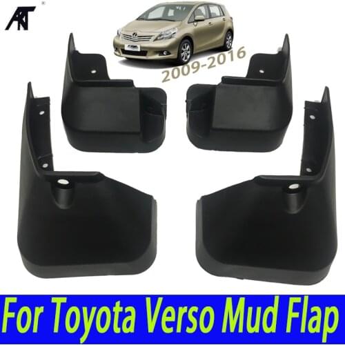 Mud Flap For Toyota Verso 2009-2018 Set Car Mud Flaps Mudflaps Splash Guards Mud Flap Mudguards Fender 2010 2011 2012 2013 2014