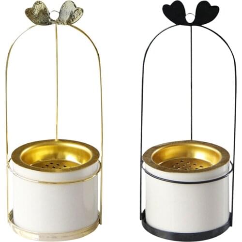 Ceramic Incense Stick Cone Burner Decorative Censer Aromatherapy Fragrance Incense Ash Catcher Ornament for Meditation Room