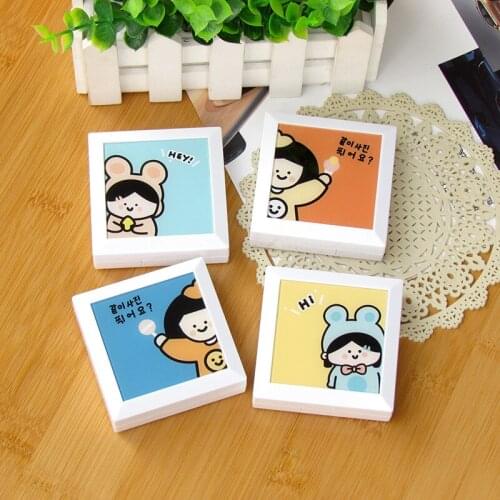 Korean girl Contact Lens Case Box Lovely Cartoon Colored Contacts Lens Container Portable Travel Storage Box Gift For Girl