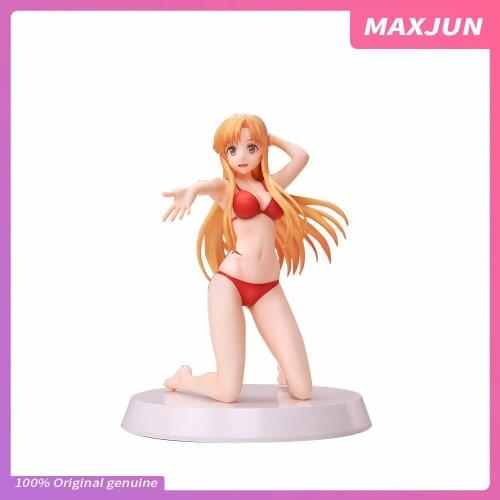MAXJUN Genuine Anime Sword Art Online Figures Yuuki Asuna Sexy swimsuit PVC Model toys Sword Art Online SAO Action figure doll
