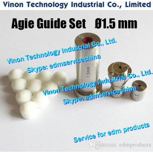 1.5mm Set Agie Electrode Pipe Guide for Actspark SD1,Drill20,HD30 335009073,335009074,335009075,335009076,335009077,335013223