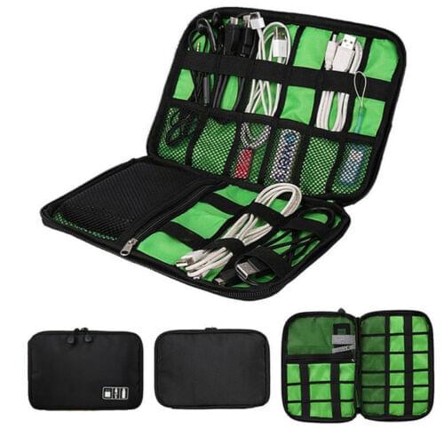 New Style Storage Bag Digital Organizer Kit Earphone Accessories Wire Pen USB Data Cable Earphone Bag Waterproof Nylon