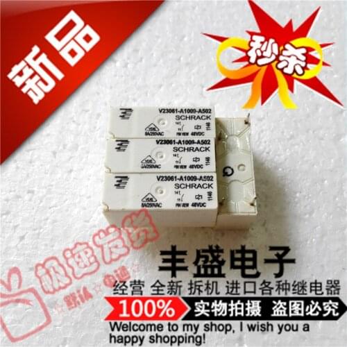 Original new 100% V23061-A1009-A502 48VDC import A1009-A502-48V genuine power relay 8A/250VAC V2306 A1009 A502