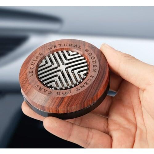 Vintage Car freshener Wood+Metal Car Diffuser Simple Design Car Perfume Luxury Good Smell Car Ornament Fragrance
