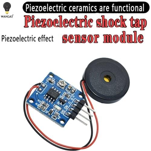 Piezoelectric shock tap sensor 5V Piezoelectric Film Vibration Sensor Switch Module TTL Level Output For Arduino UNO MEGA2560
