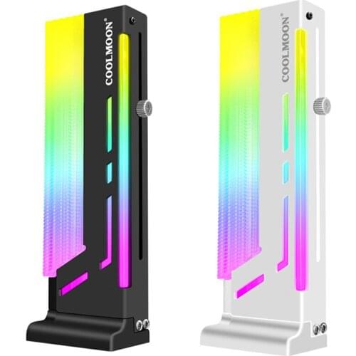 COOLMOON CM-GH2 Graphics Card Bracket Computer Graphics Video Card Stand GPU Holder Vertical 5V ARGB Colorful GPU Holder Stand