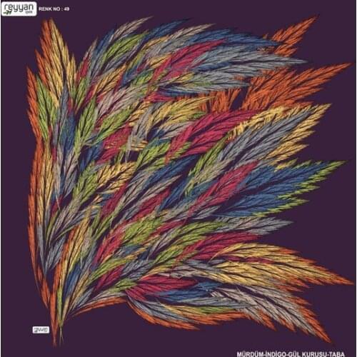 REYYAN SILK OYALIK WRITING (NEW QUALITY)-DESEN-19 - RENK-49