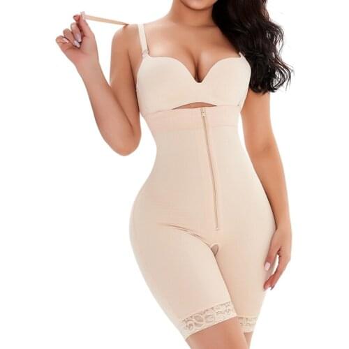 Backless Full Body Shaper Dress Women Seamless Shapewear Slim Tummy Slip Dress Plus Size Sexy Overbust Bodysuit Slimming Corset