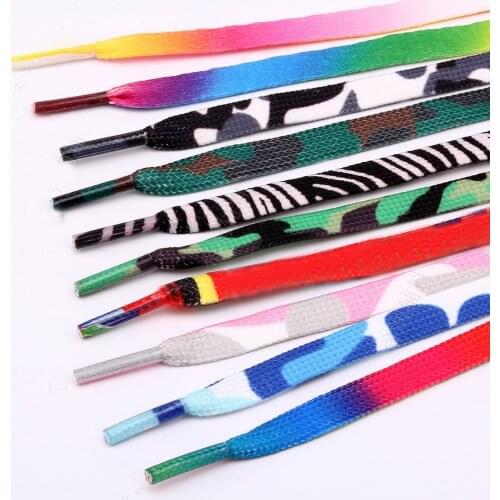 1 Pair Fashion Printed Shoelace Shoe Laces for Canvas Flat Sport Shoes Long Rope Shoe Lace Strings