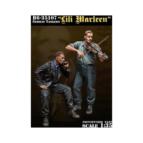 Three resin soldiers and shooting equipment 1:35