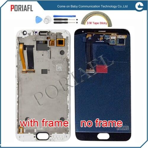 Hight quality For 5.5'' Mei zu MX5 MX 5 LCD screen display+touch panel digitizer with frame white/ black free shipping + tools