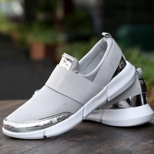 New 2021 Vulcanize Shoes Breathable Womens Sneakers Mesh Casual Shoes Slip-On Sneakers Walking Women Shoes Size 35-42