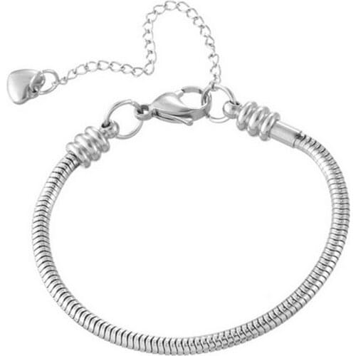 Stainless steel snake bone chain bracelet titanium steel round snake chain bracelets women jewelry