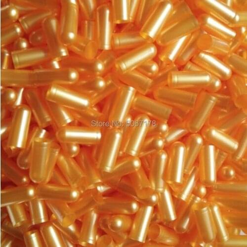 1000pcs/lot Size 0# Gelatin Empty Capsule Shells,Golden Medicine Powder Storage Capsules,Seperated Golden Gelatin Empty Capsule