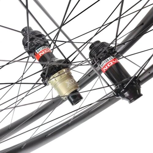 1170g 27.5er MTB XC 30mm x 25mm carbon wheelset tubeless hookless inner width 25mm 24H Novatec D411SB-CL D412SB-CL mountain bike
