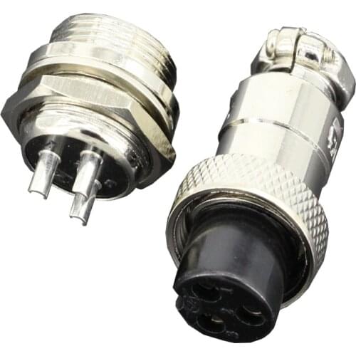 3 PIN 12mm GX12-3 Screw Aviation Connector Plug The Aviation Plug Cable Connector Regular Plug and Socket