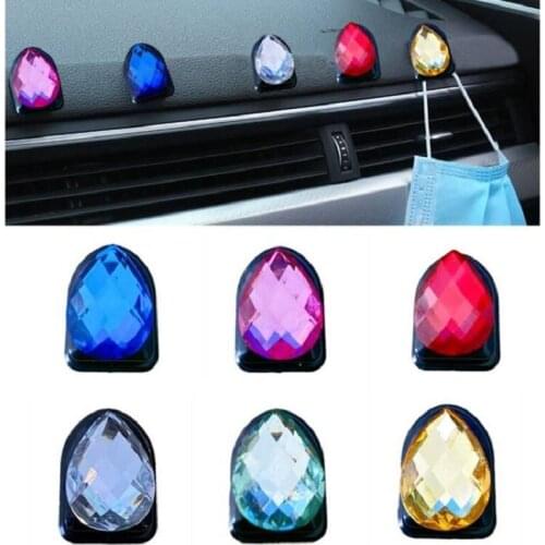 Car interior accessories front and rear seat creative and practical multifunctional small hook pendant ornaments sticker diamond
