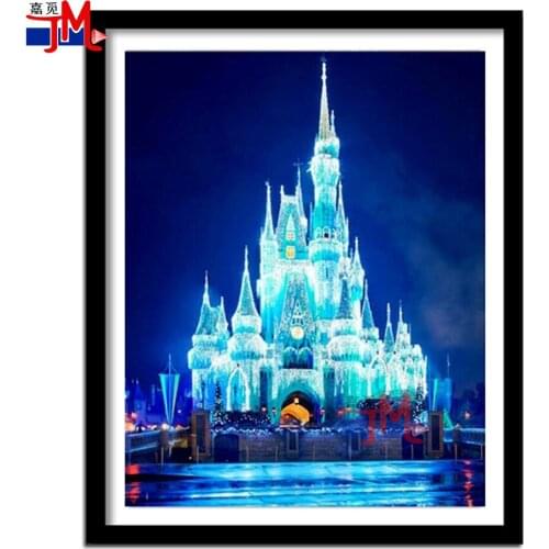 Diamond Painting Building Landscape Art 5D DIY Fantasy Cartoon Castle Mosaic Kit Square Round Embroidery Child Home Decoration