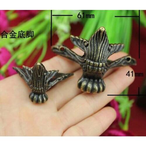 20Pcs Large 61 * 41MM antique foot / zinc alloy foot care / furniture feet / foot antique decorative wooden box