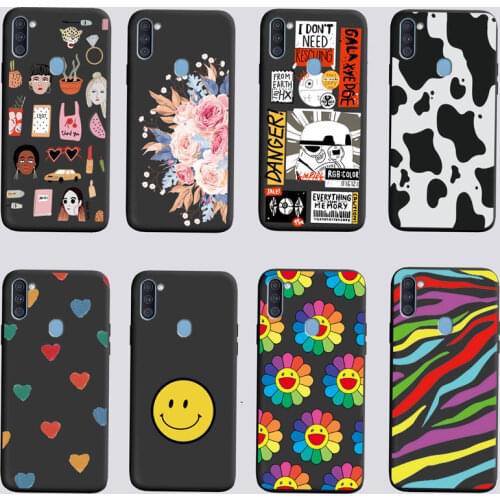 For Samsung A11 Case 6.4" Soft Silicon Tpu Back Phone Cover For Samsung Galaxy A11 GalaxyA 11 SM-A115F a115 Cartoon Cases Covers